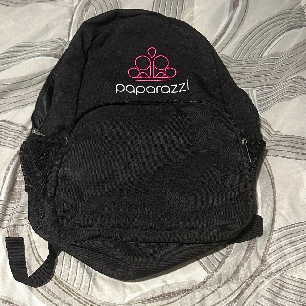 Paparazzi Black and Pink Backpack for Women